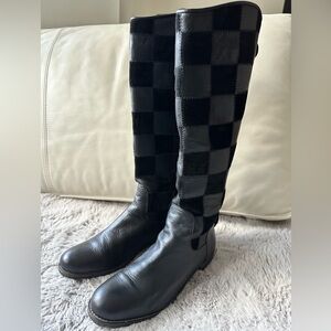 Genuine leather and suede Black Women’s Boots
